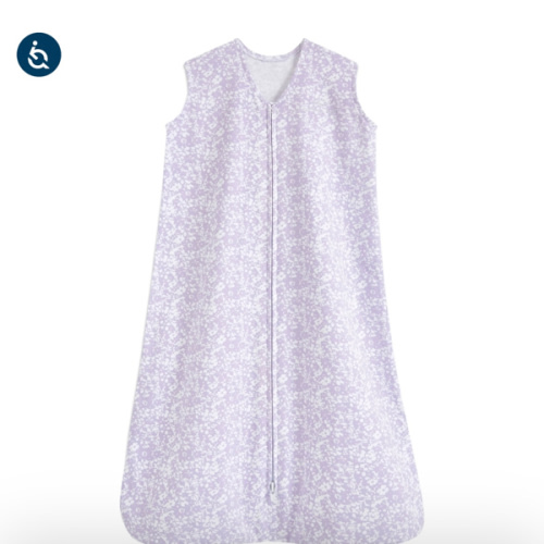 Aster Flowers Cotton Wearable Baby Blanket L | HALO
