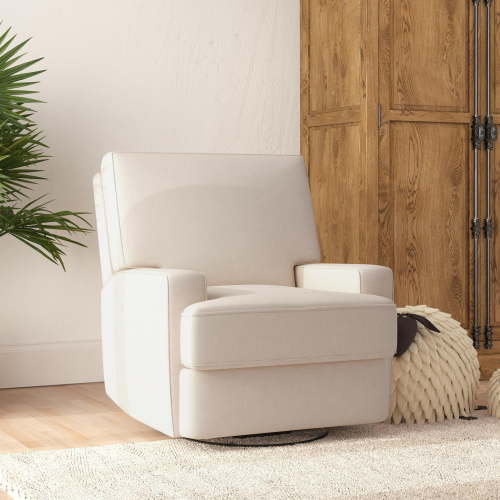 Baby Relax Rylan 4-in-1 Swivel Glider Rocker Recliner Chair, Beige