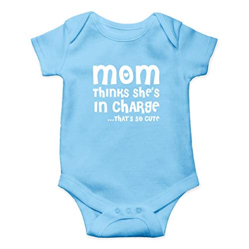 AW Fashions Mom Thinks She's In Charge... That's So Cute Baby Bodysuit Cute Newborn Girl Boy Coming Home