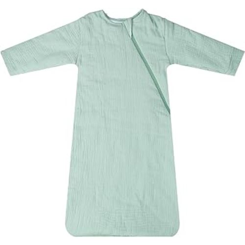 Dormlony Muslin Baby Long Sleeve Unisex Sleep Sack,(6-18 Months,Blue)