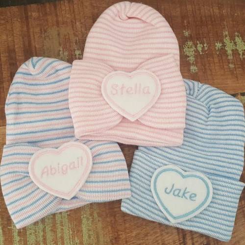 Personalized newborn hat, Newborn hat, newborn girl, baby girl hospital hat, Baby Name Hat. Hospital Newborn Beanie, Newborn girl hat