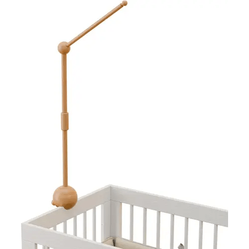Baby Crib Mobile Arm,32.5 Inch Crib Mobile Stand,Wooden Mobile Arm for Crib（2 Modes, 360°Adjustable,100% Beech Wood) Boy Girl Mobile Holder for Crib Nursery Decor Baby Mobile Hanger