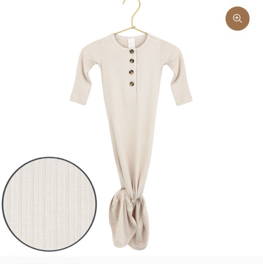 Cove Ribbed Knotted Gown