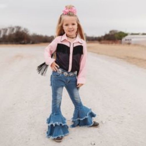 Girls' Rufflin' Feathers Bell Jeans