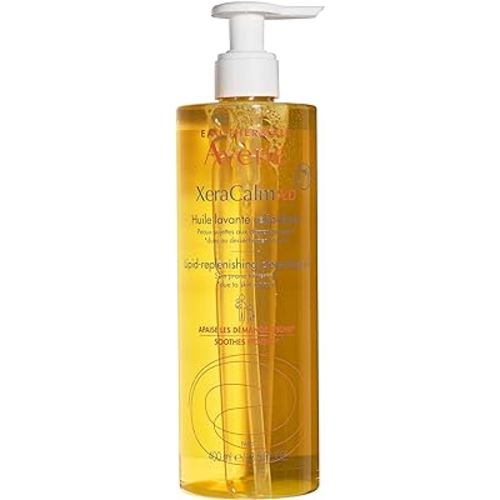 Eau Thermale Avène XeraCalm A.D Lipid-Replenishing Cleansing Oil, Atopic Dermatitis, Eczema-Prone, Fragrance-Free, Pump, 13.5 oz.