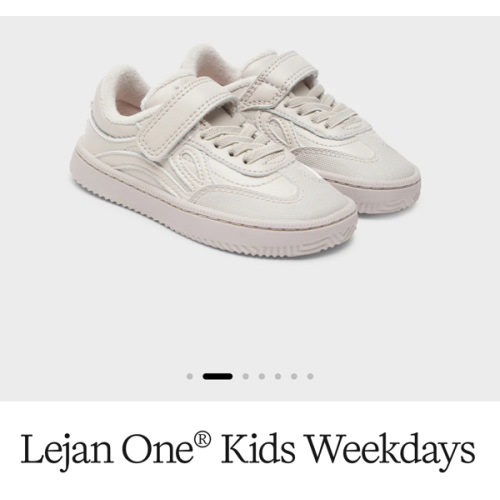 Lejan One® Kids Weekdays - Beige | Lejan Brand, the best respectful children's shoes. Flexible sole, drop 0 and barefoot to take care of their feet.
