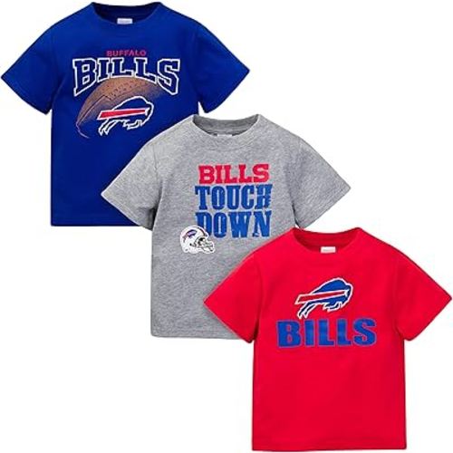 Gerber Unisex Baby NFL 3 Pack Short Sleeve Team Fan Tee Shirt