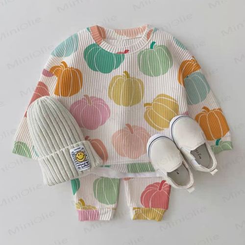 Baby Pumpkin White 2-piece Set