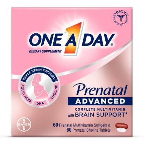 One A Day Women's Prenatal Vitamin + Choline - 60ct