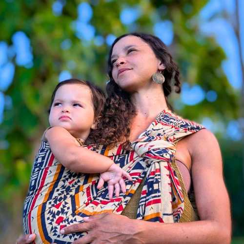 Organic Hemp Baby Ring Sling Boho Carrier