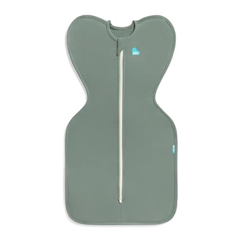 Love to Dream Swaddle UP, Baby Sleep Sack, Self-Soothing Swaddles for Newborns, Improves Sleep, Snug Fit Helps Calm Startle Reflex, New Born Essentials for Baby, 1.0 TOG, 5-8.5 lbs, Deep Olive