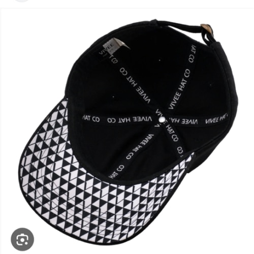 Hidden V's - Black High Contrast Hat