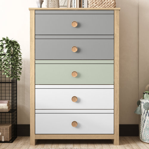 Bustillo 30.7'' Wide 5 -Drawer Chest | Wayfair