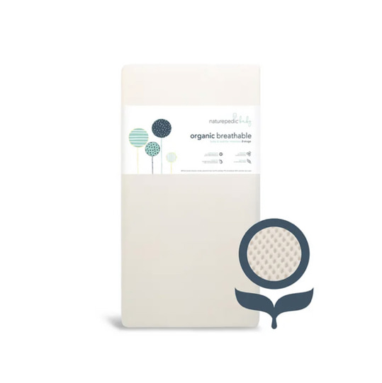 Breathable Organic 2-Stage Baby Crib Mattress