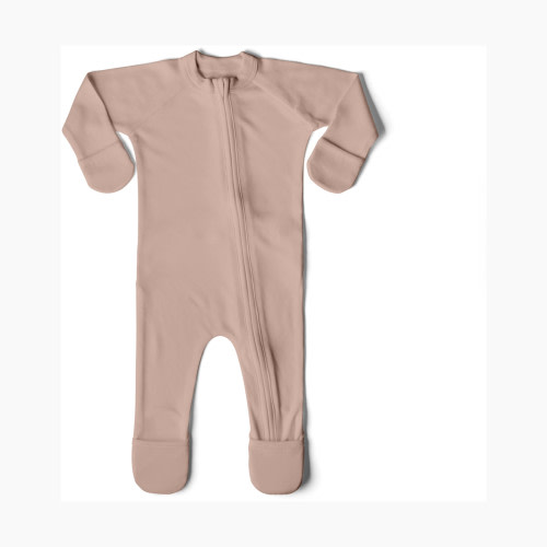 Goumi Kids Sleep and Play Organic Footie - Rose, Nb