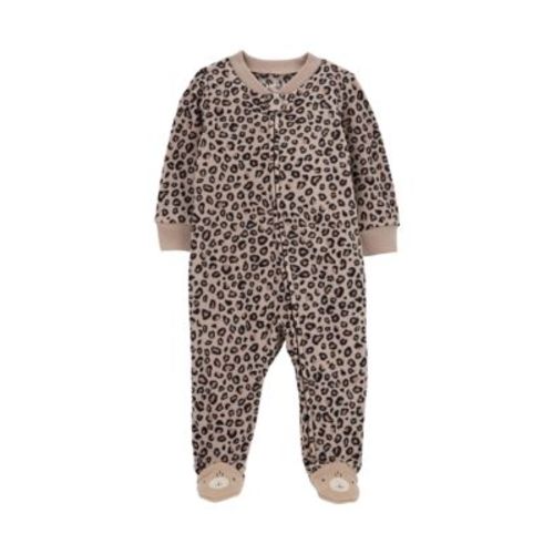 Baby Girls Microfleece Printed Footie Pajamas