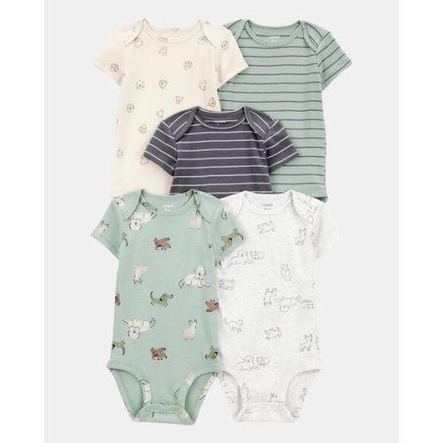Baby Boy 5-Pack Dog Onesies 6M