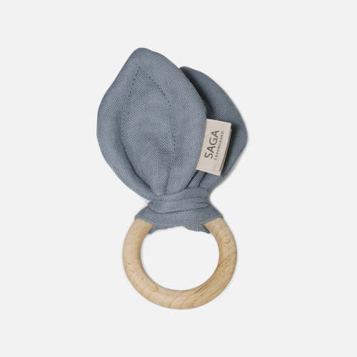 Cotton Groa Teething Ring - Moonlight Blue – MamaOwl