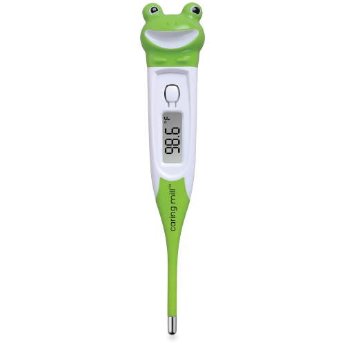 Caring Mill Digital Oral, Rectal and Underarm Thermometer for Infants, Baby, and Kids - Frog
