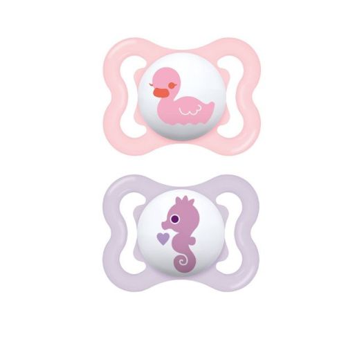 MAM Mini Air Pacifier 0-6 Months - 2ct Pink