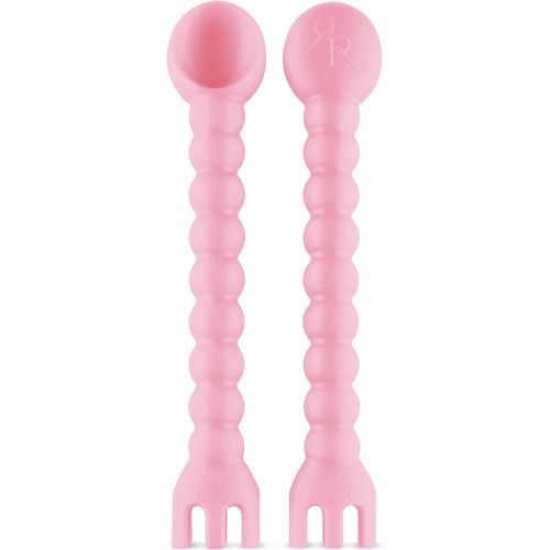 Ryan & Rose Cutie Tensils Baby Spoon and Fork [2 Pack] (Ballet)