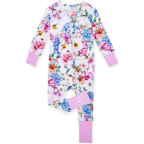 Cynthia Floral Fitted Convertible Footie Pajamas, 12-18M