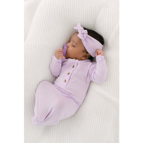 Newborn Gowns, Baby Gowns - baby girl coming home outfit - Lavender
