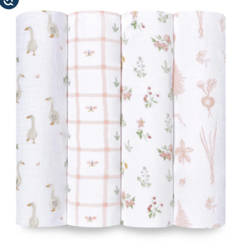 Country Floral Cotton Muslin Swaddle 4 Pack | aden + anais