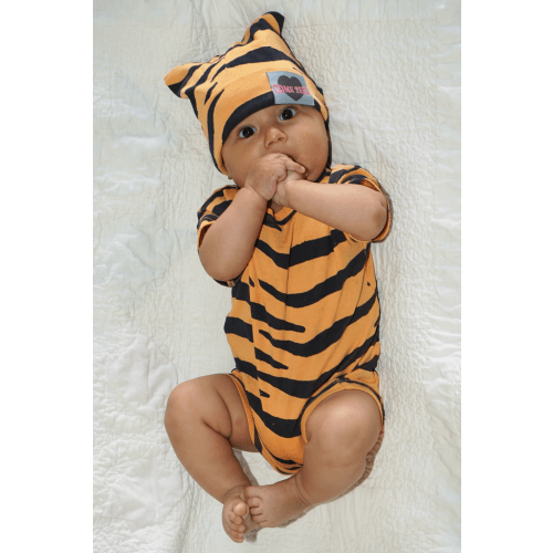 "Tiger Baby" Baby Rib Romper – COME TEES