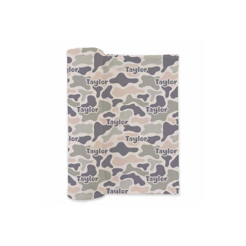 Personalized Swaddle Blanket in Camo Cutie | Caden Lane