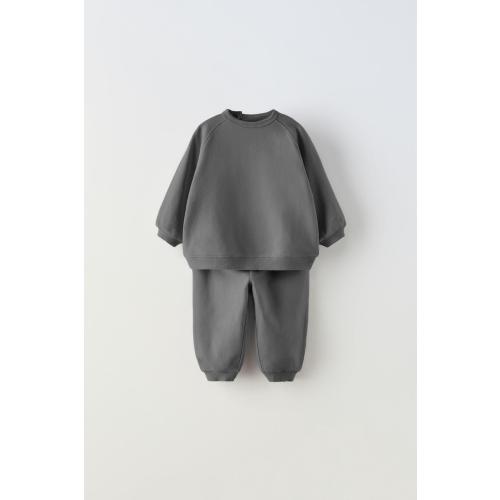 SWEATSHIRT AND JOGGER PANTS MATCHING SET - Petrol blue | ZARA United States
