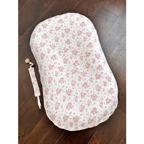 Muslin newborn 7 pcs set, muslin snuggle me organic cover, baby crib pockets snuggle me cover