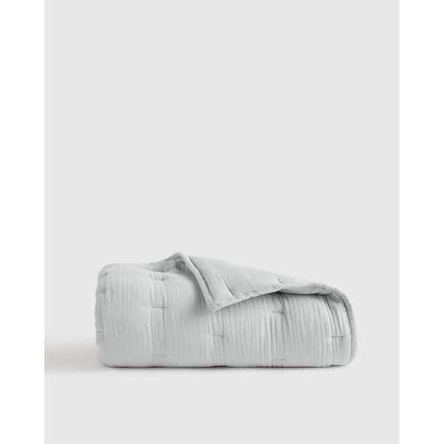 Organic Airy Gauze Toddler Quilt in Mist