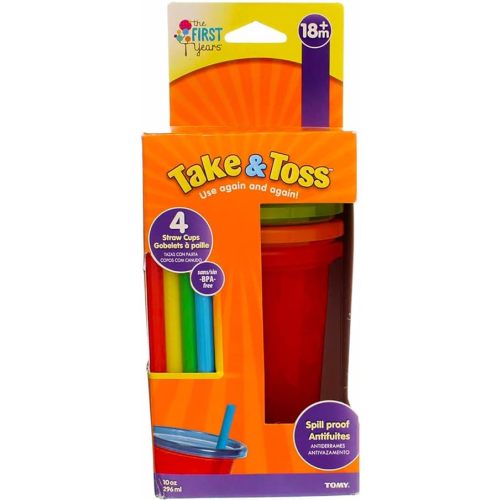 First Years Y1157V Take & Toss Straw Sippers