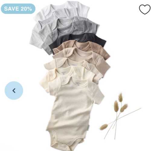 AVERY 10-Pack Short Sleeve Bodysuits