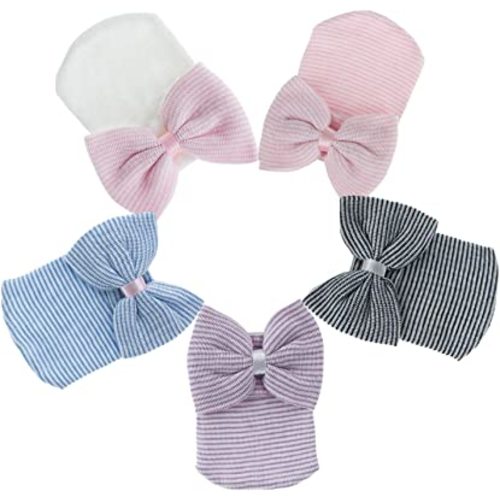 Zando Newborn Hospital Hat Toddler Beanie Baby Boy Girl Knot Headbands with Big Bows Infant Baby Nursery Caps