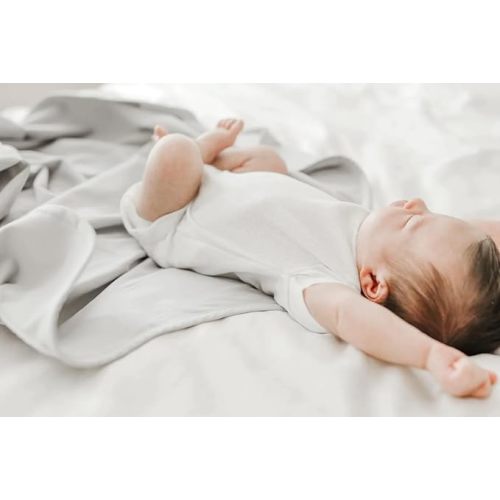 The Ollie Swaddle - Helps to reduce the Moro (startle) reflex - Made from a custom designed moisture-wicking material (Stone)