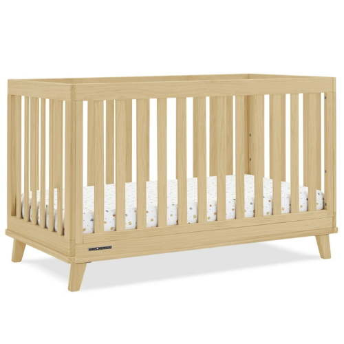 Delta Children Frankie 4-in-1 Convertible Crib - Greenguard Gold Certified, Natural Pine