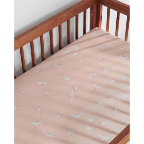 Swan Crib Sheet Set