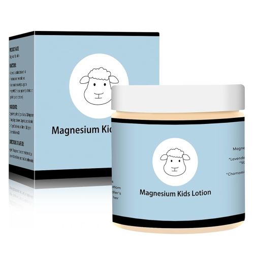 Magnesium Lotion for Kids,Magnesium Lotion for Sleep Kids,Topical Magnesium Cream to Help Calm Before Bed and During the Night,8 sheep Magnesium Cream - Kid Safe, 4 oz (1)