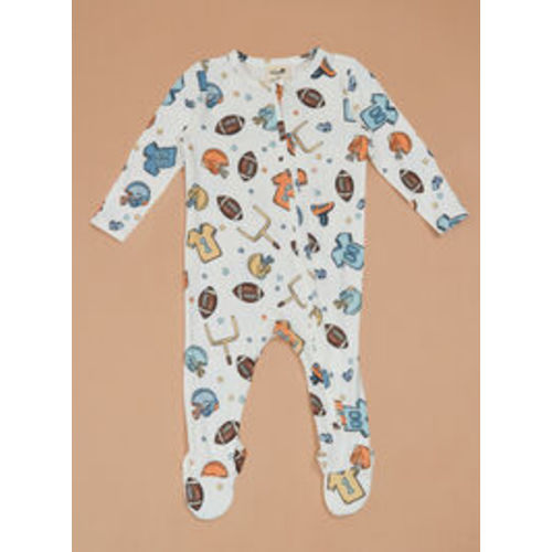Little Allstar Footie in Ivory | Tullabee