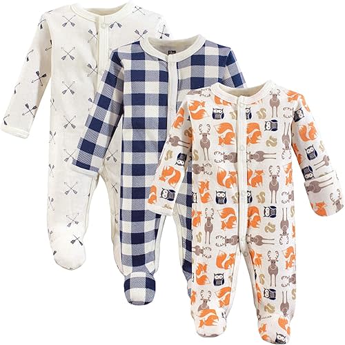 Hudson Baby baby-girls Cotton Preemie Sleep and Play