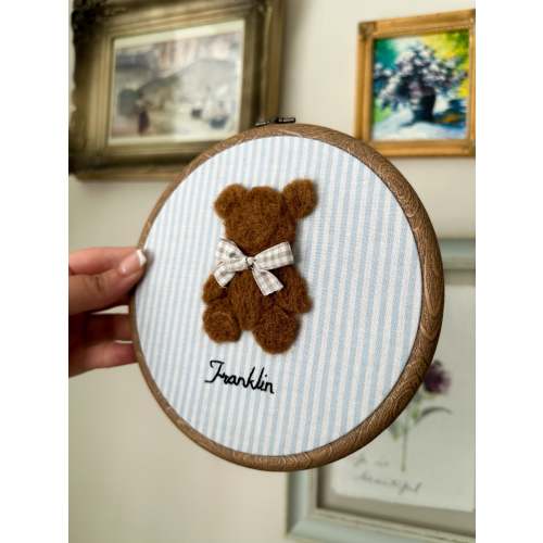 Needle Felted Teddy Bear – Olli El Kids