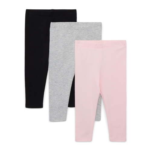 Garanimals Baby Girls Jersey Leggings, 3-Pack, Sizes 0M-24M