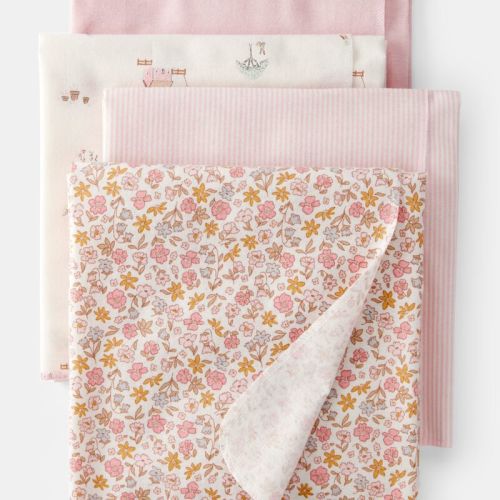 Floral Receiving Blankets