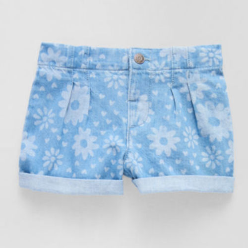 Okie Dokie Toddler Girls Adaptive Denim Short
