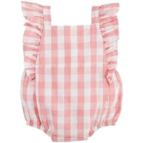 Mud Pie baby-girls Children's Pink Gingham Bubble