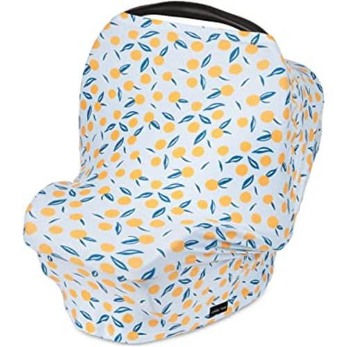 Breathable Nursing Cover Up and Car Seat Cover for Babies Simka Rose - Breastfeeding Cover for Baby Boy & Girl - Adjustable Stretchy Infant Carseat Canopy Carrier Cover for Summer - Must Have Registry