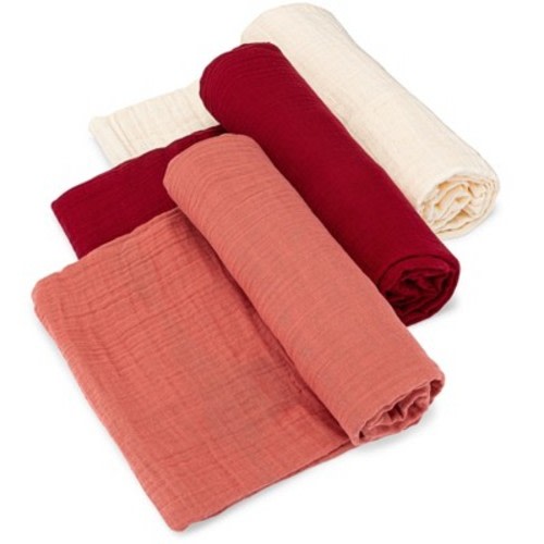 Parker Baby Co. 3 Pack Swaddle Blankets - Rose Set