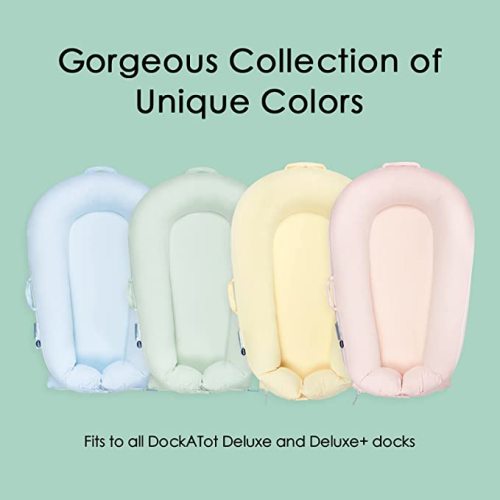Organic Replacement Cover with Waterproof Pad | Premium Quality Spare Cover Certified Organic Cotton | Protects Against leaks | [Fits Dockatot Deluxe + Docks] (Cover Only) (Pistacho Green) - Waterproof Organic Cotton
